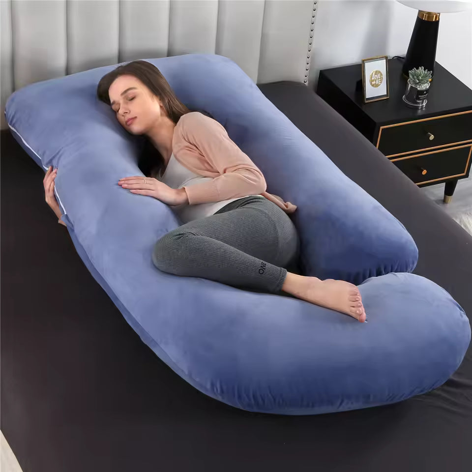 Pregnancy Pillows for Sleeping, U Shaped Full Body Maternity Pillow with Removable Cover
