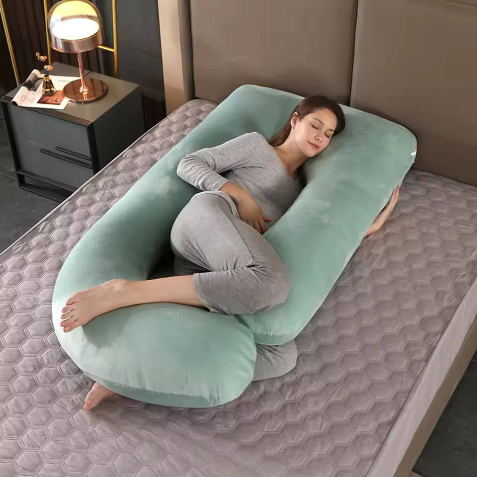 Pregnancy Pillows for Sleeping, U Shaped Full Body Maternity Pillow with Removable Cover