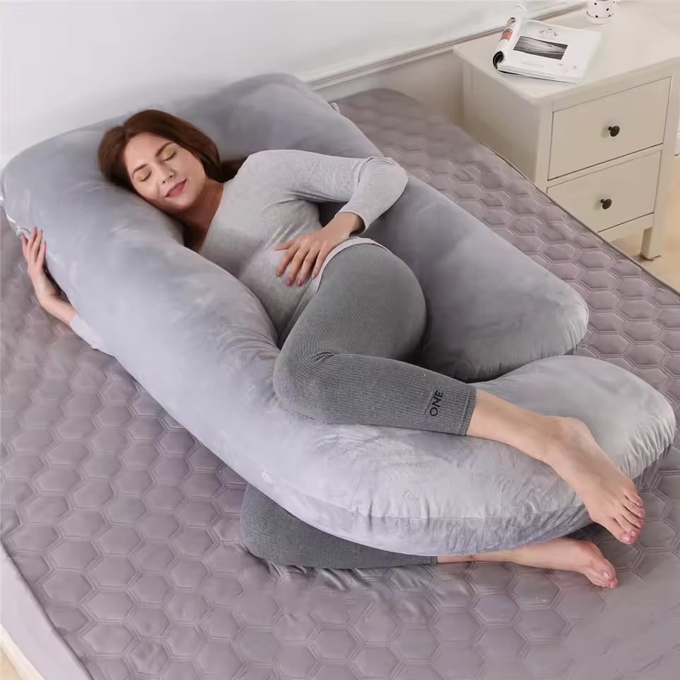Pregnancy Pillows for Sleeping, U Shaped Full Body Maternity Pillow with Removable Cover