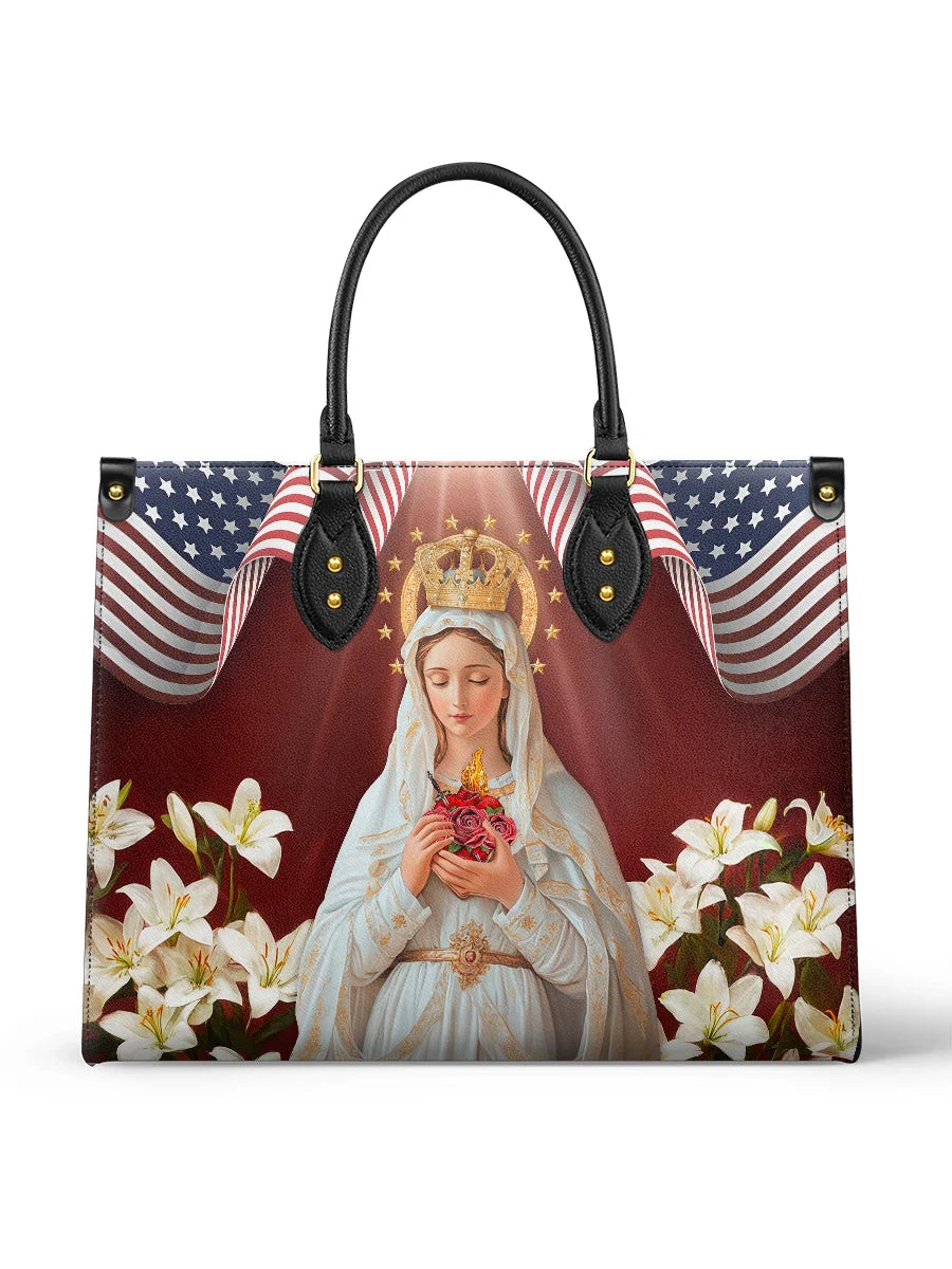 Lumamom Our Lady Of America Leather Bag