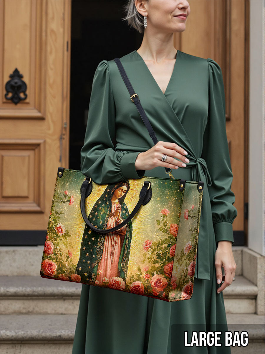 Lumamom  Roses of Guadalupe Leather Bag