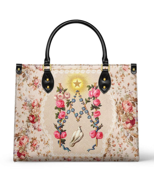 Roses of the Rosary Leather Bag