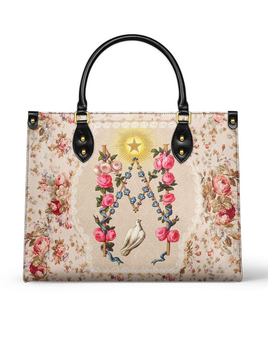 Roses of the Rosary Leather Bag