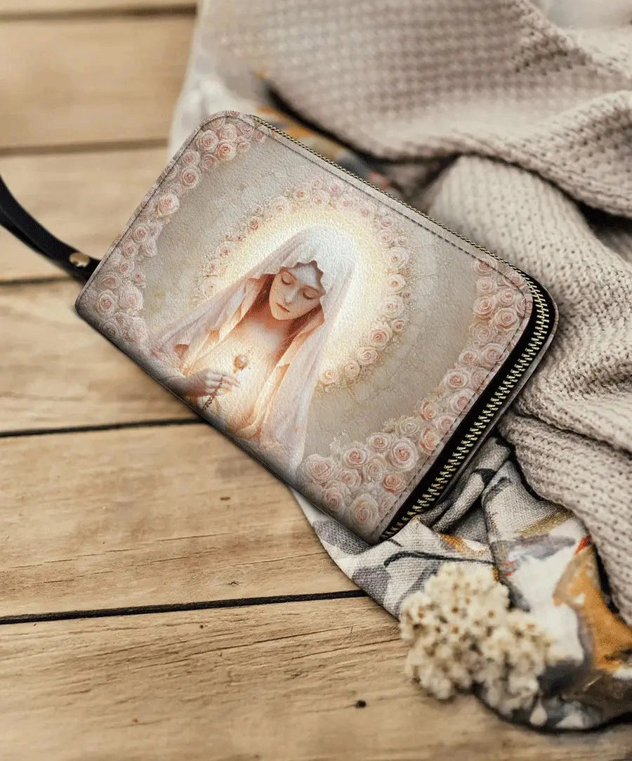 Eucharistic Grace  - Leather Wallet Purse