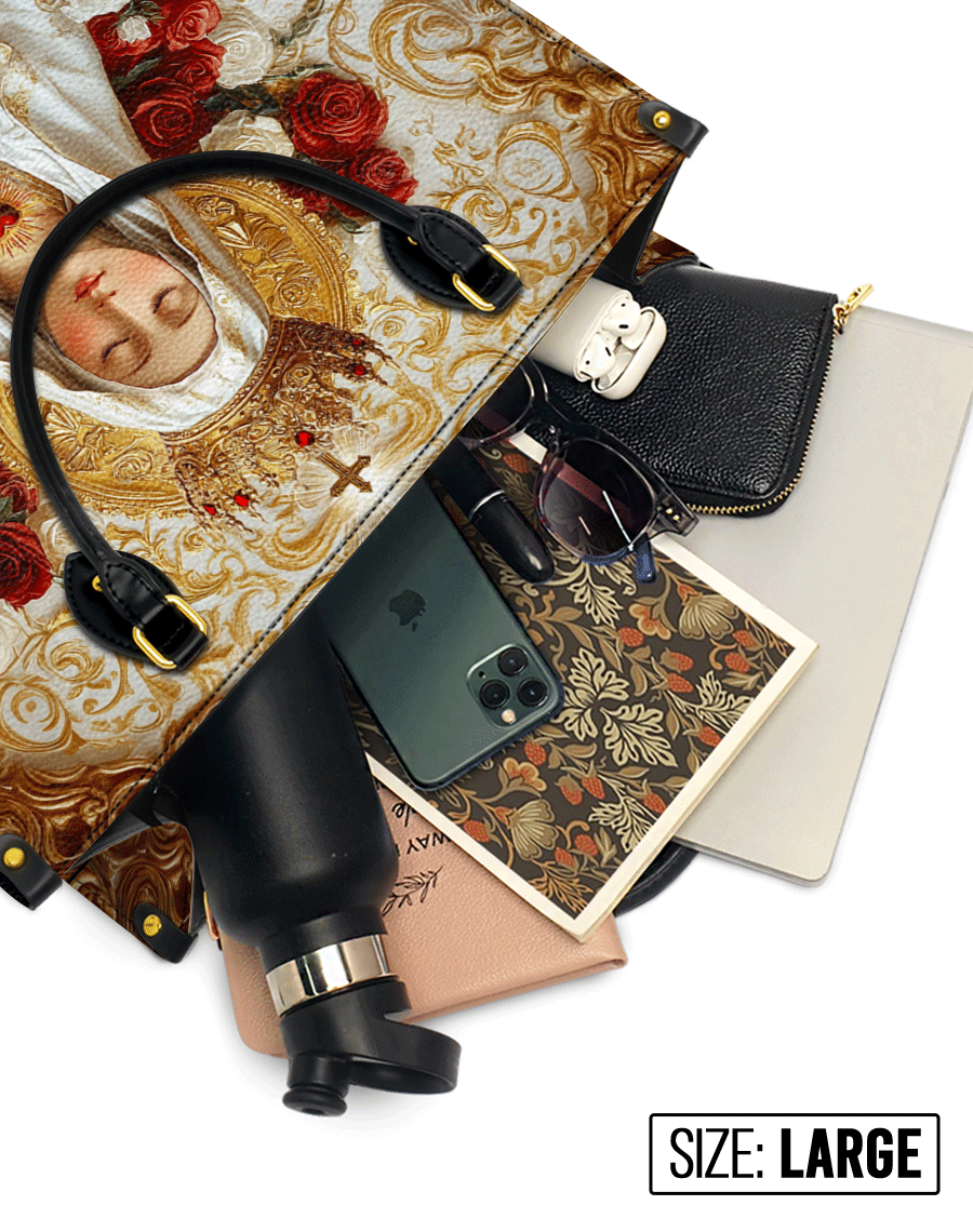 Lady of Fatima Elegance Leather Bag