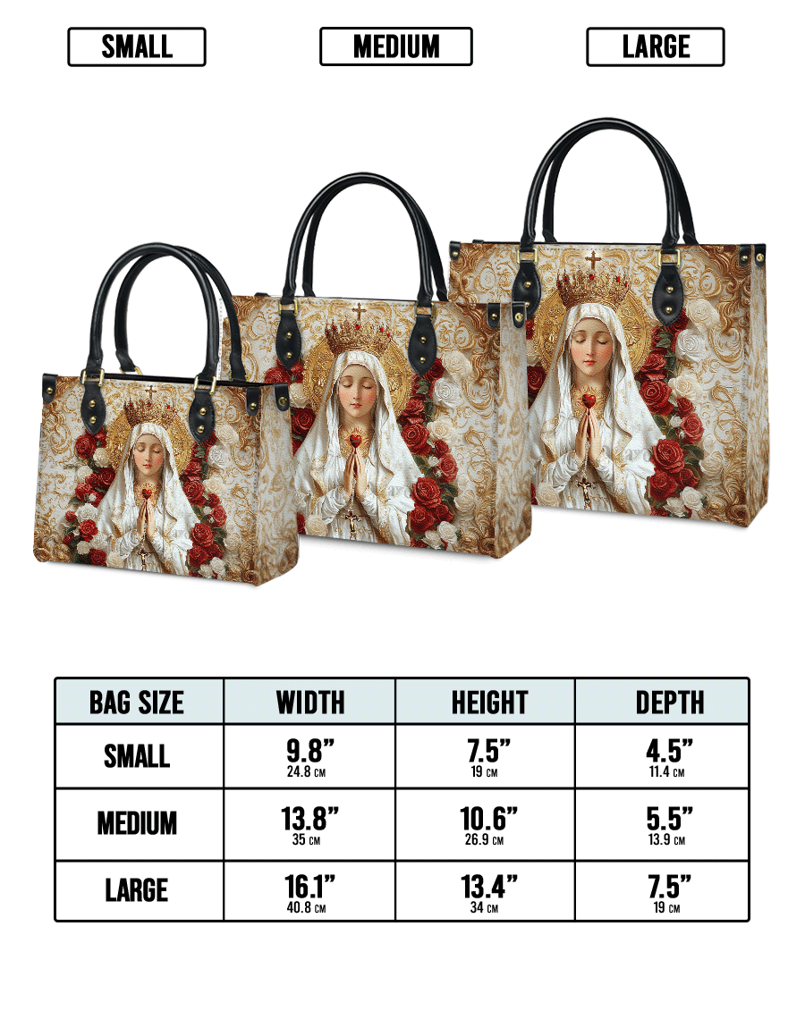 Lady of Fatima Elegance Leather Bag