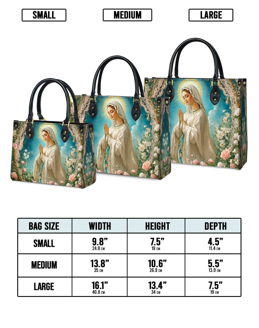Lady Of Lourdes Leather Bag