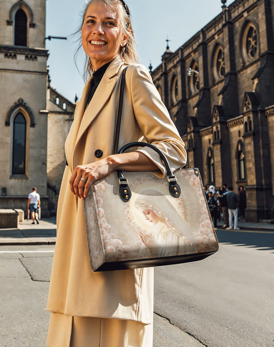 Rose Halo Devotion Leather Bag