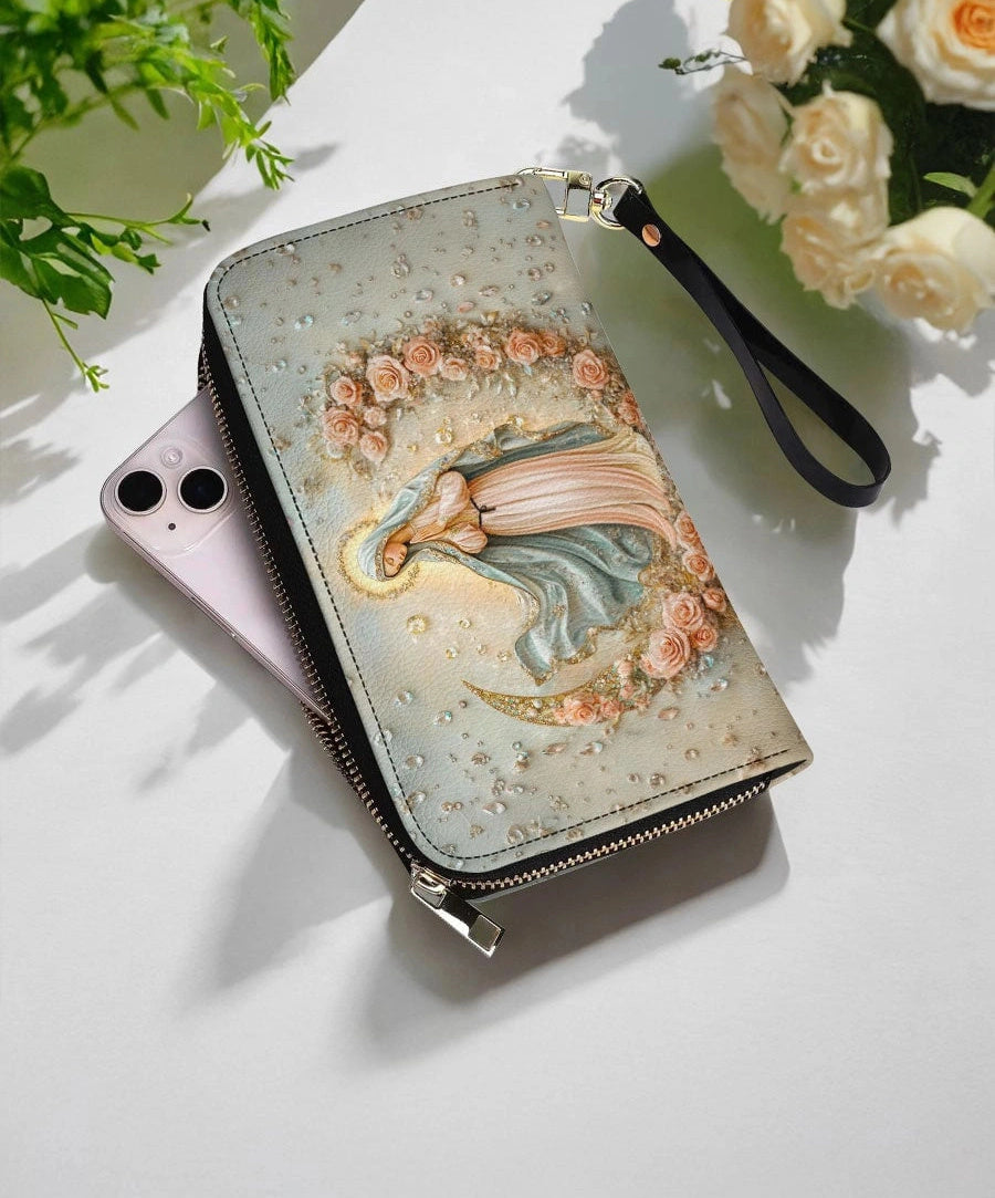 The Crescent of Serenity Leather Wallet Purse