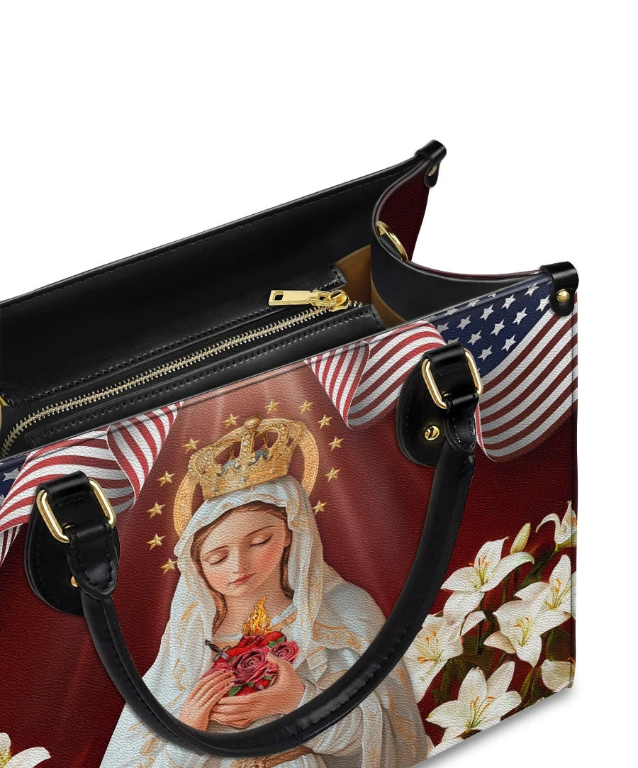 Our Lady Of America Leather Bag