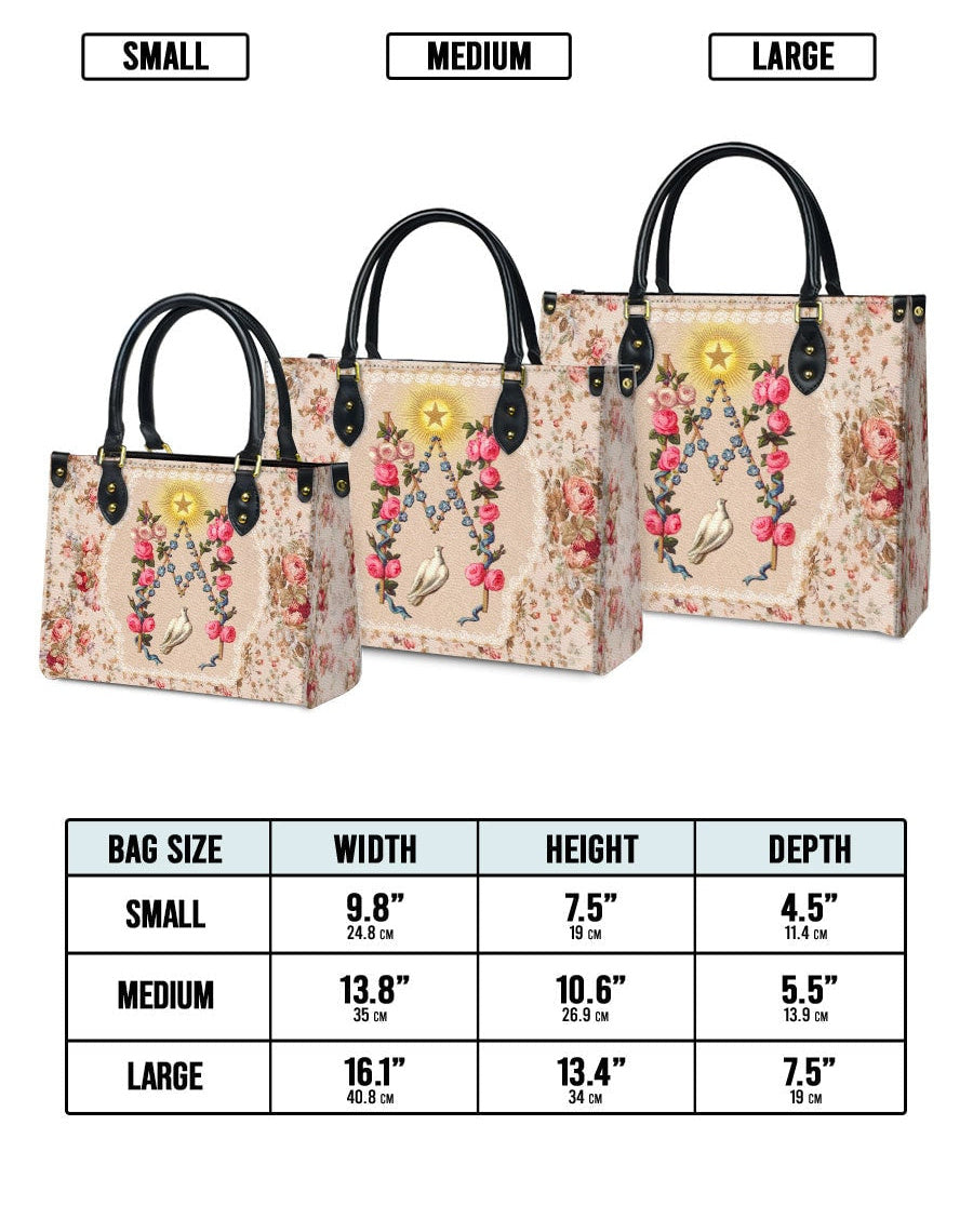 Roses of the Rosary Leather Bag