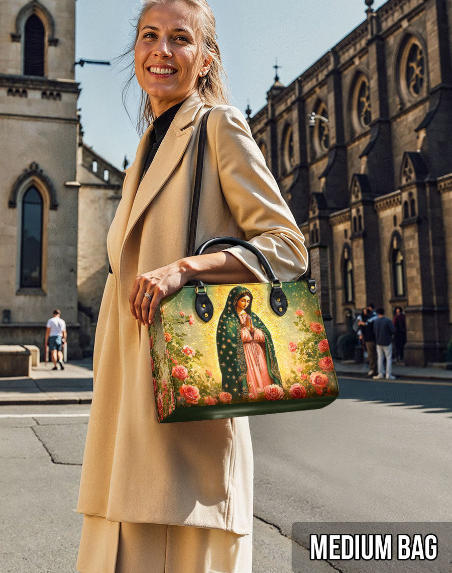 Roses of Guadalupe Leather Bag