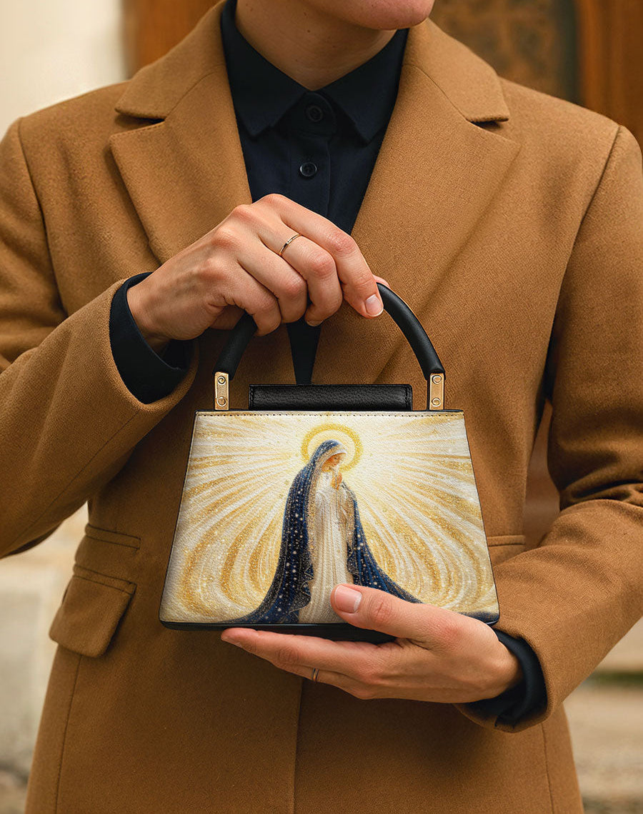 Our Lady’s Eternal Glow Leather Satchel Bag
