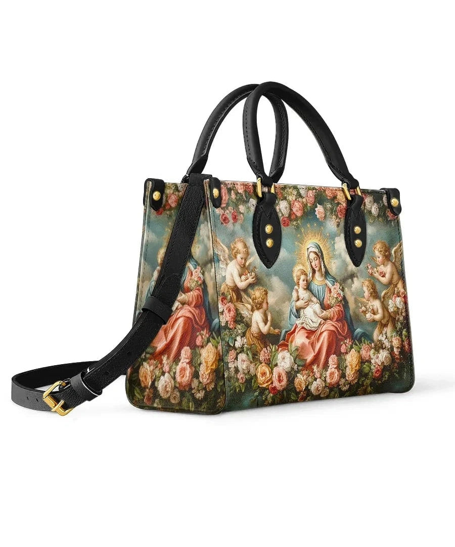 Halo Of Roses Leather Bag