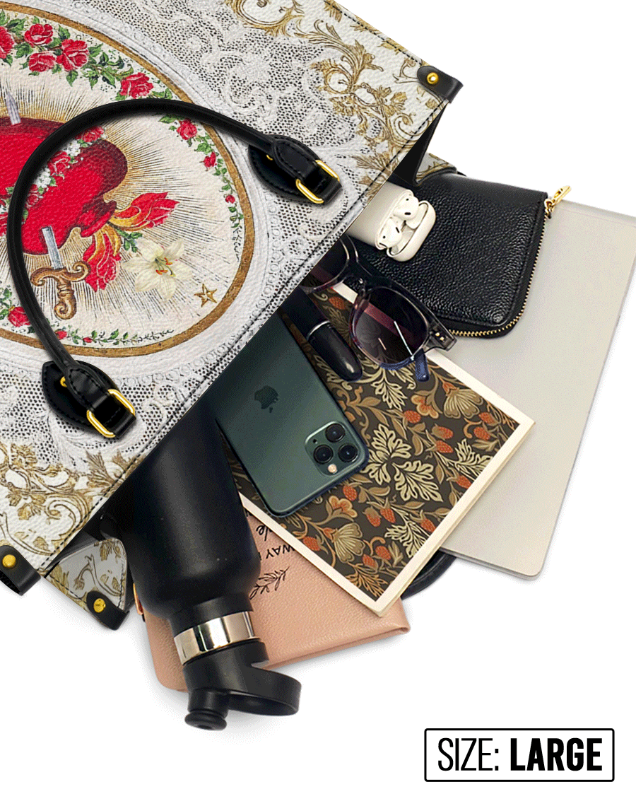 Immaculate Heart of Mary Elegance Leather Bag