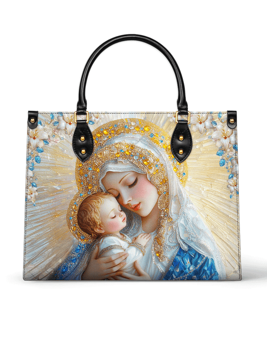 Divine Grace and Serenity Leather Bag