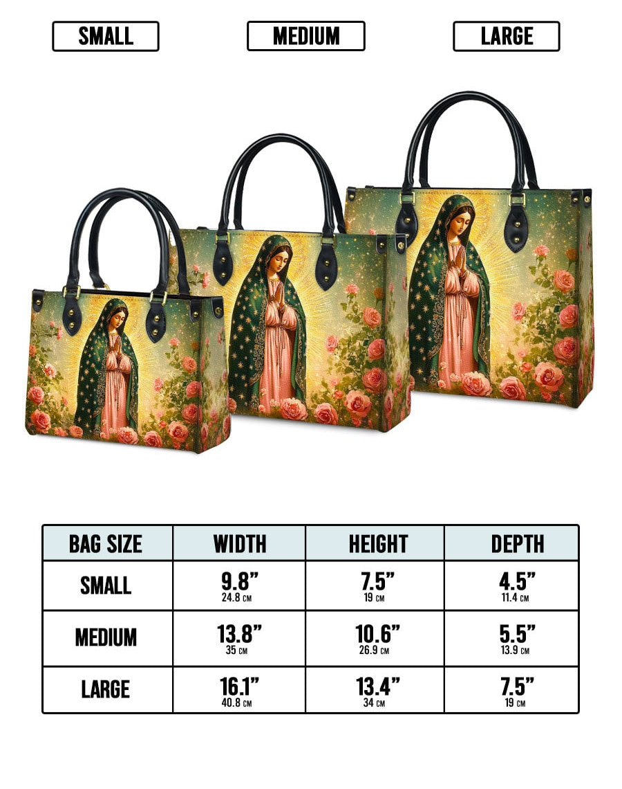 Roses of Guadalupe Leather Bag