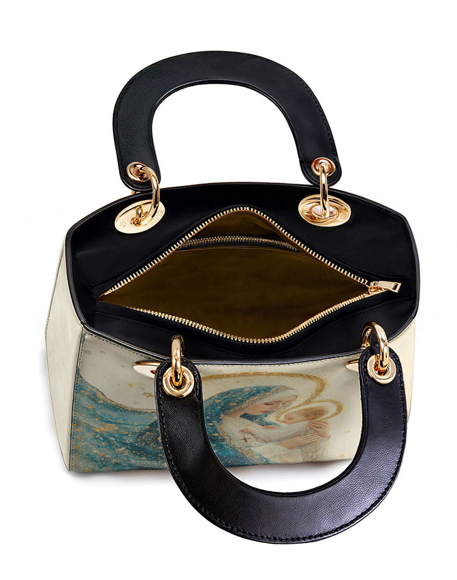 Divine Mother’s Embrace Lady Leather Bag