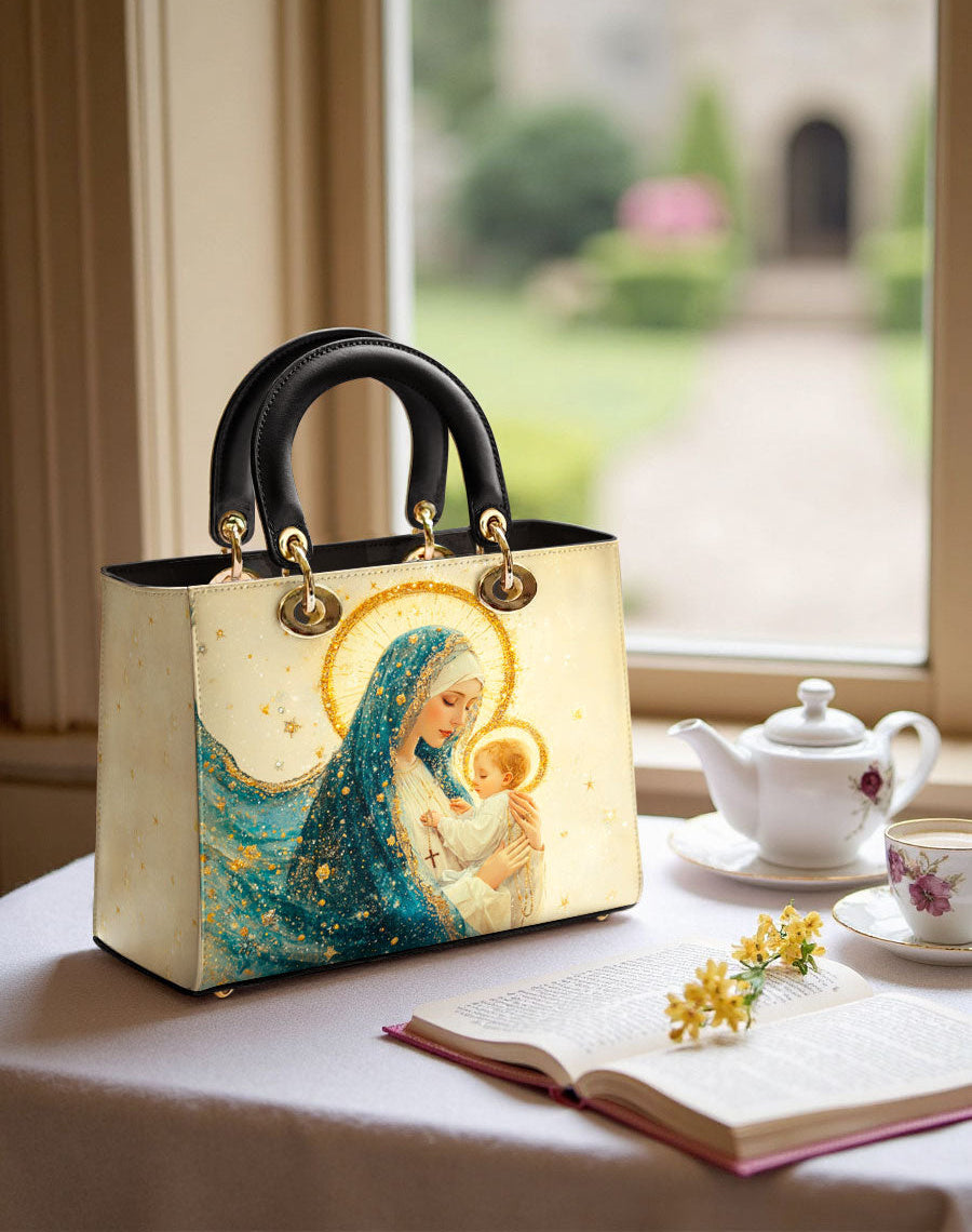 Divine Mother’s Embrace Lady Leather Bag
