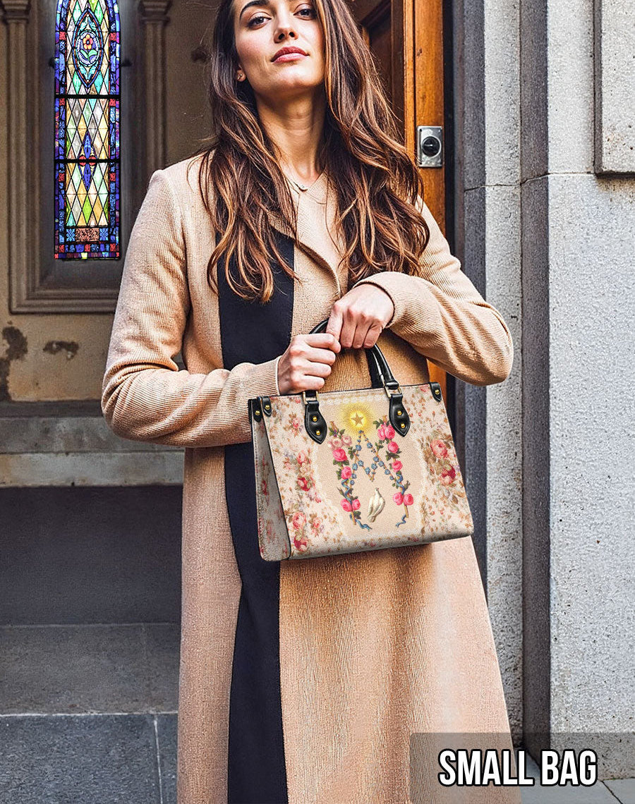 Roses of the Rosary Leather Bag