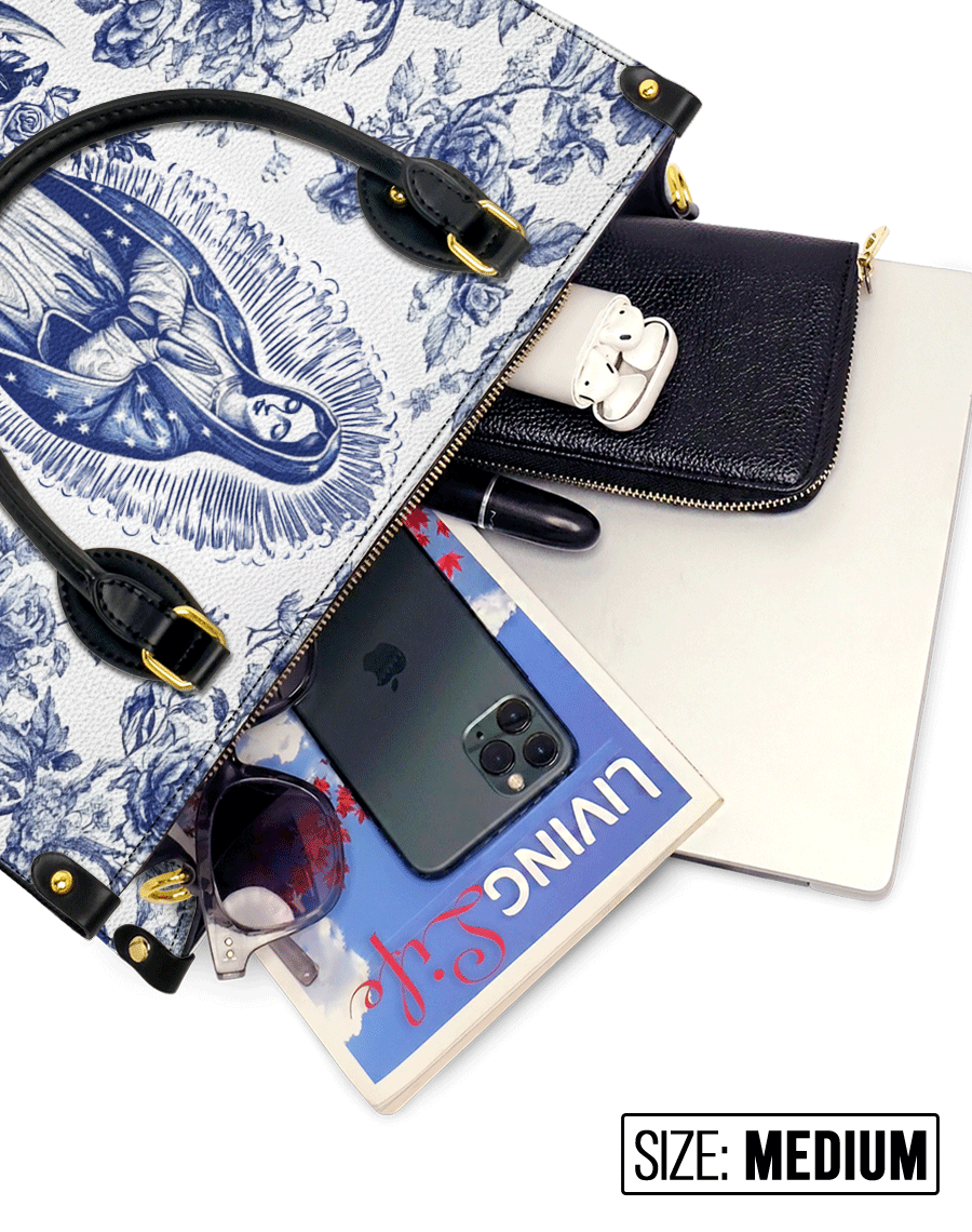 Sacred Serenity Virgin Mary Leather Bag