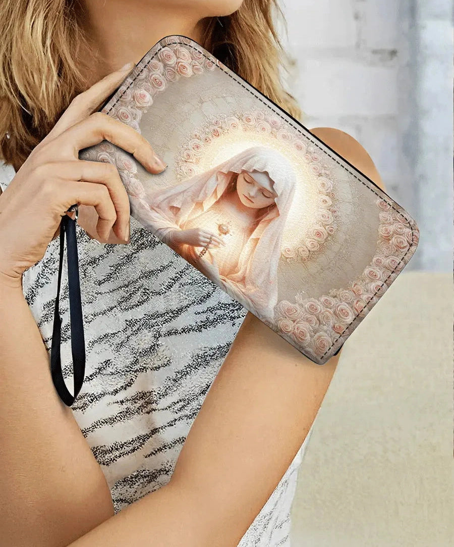 Eucharistic Grace  - Leather Wallet Purse