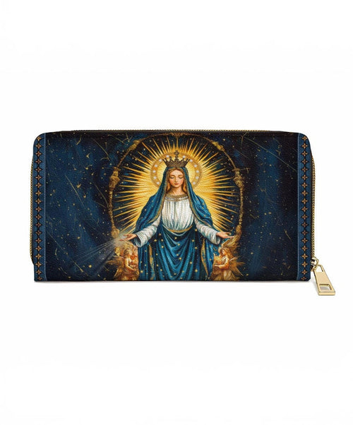 Celestial Devotion Leather Wallet Purse