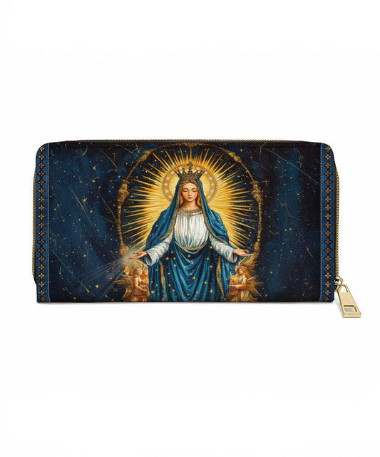 Celestial Devotion Leather Wallet Purse