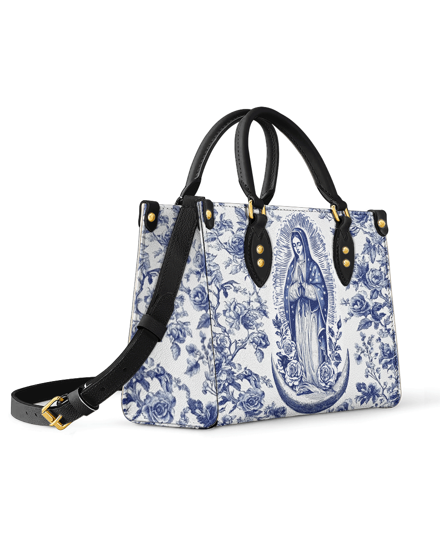 Sacred Serenity Virgin Mary Leather Bag
