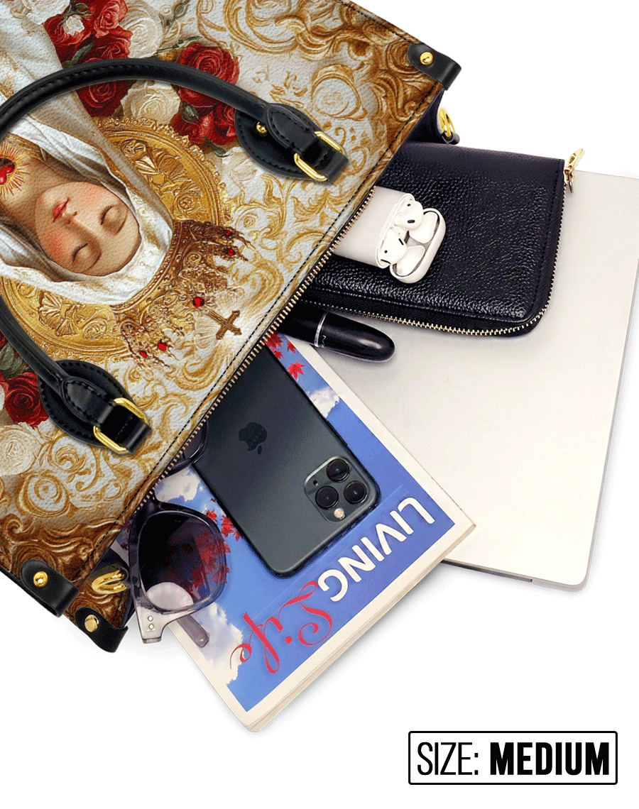 Lady of Fatima Elegance Leather Bag