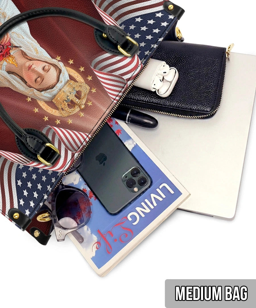Our Lady Of America Leather Bag