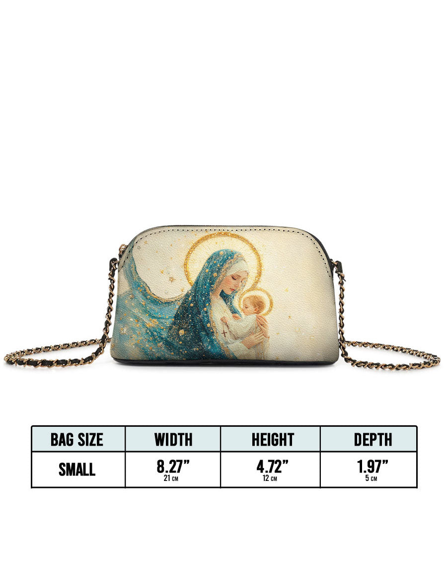 Divine Mother’s Embrace Leather Crossbody Bag