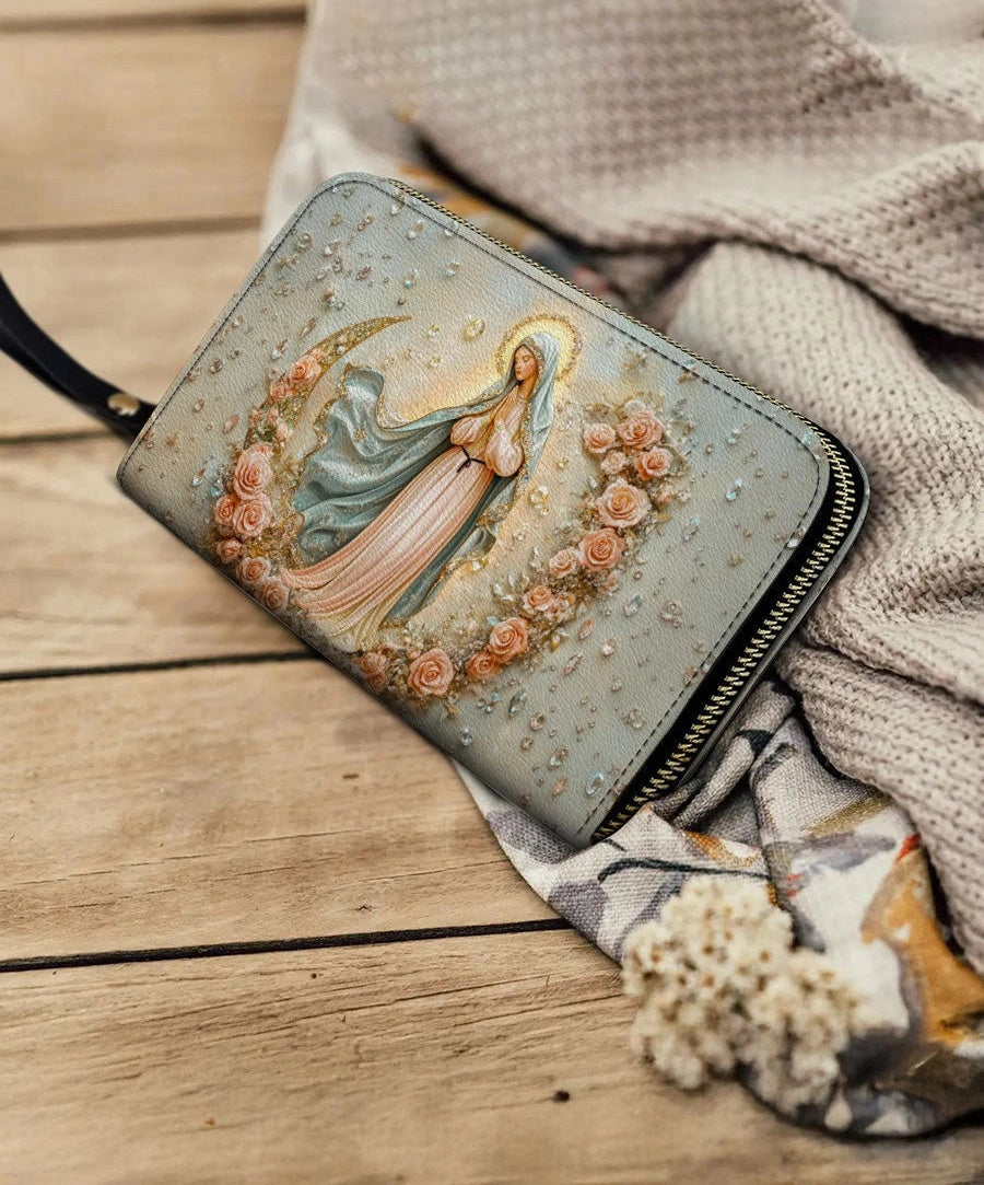 The Crescent of Serenity Leather Wallet Purse