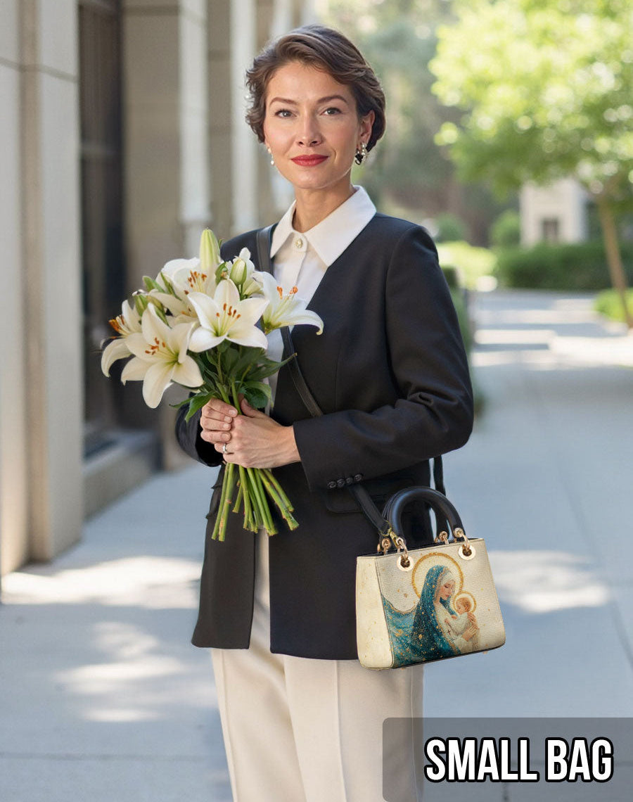 Divine Mother’s Embrace Lady Leather Bag