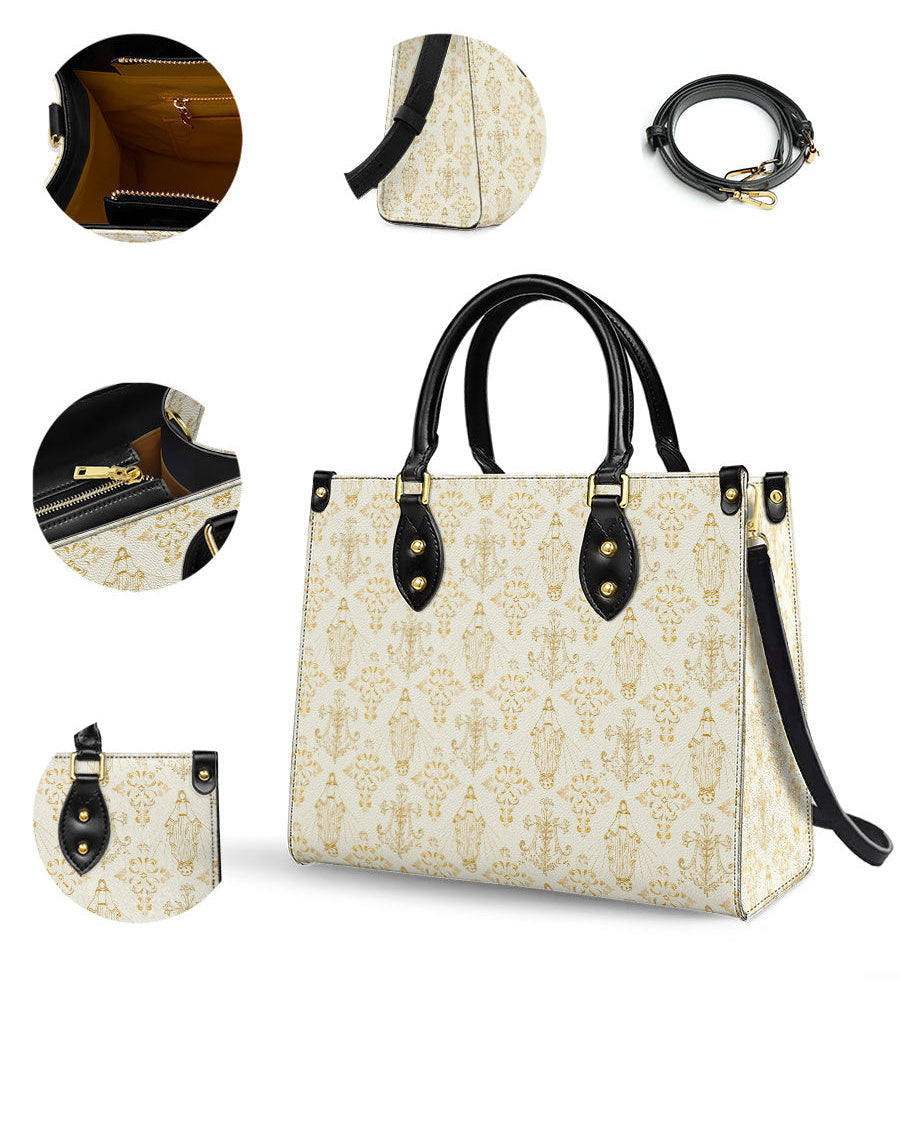 The Ave Maria Pattern Leather Bag