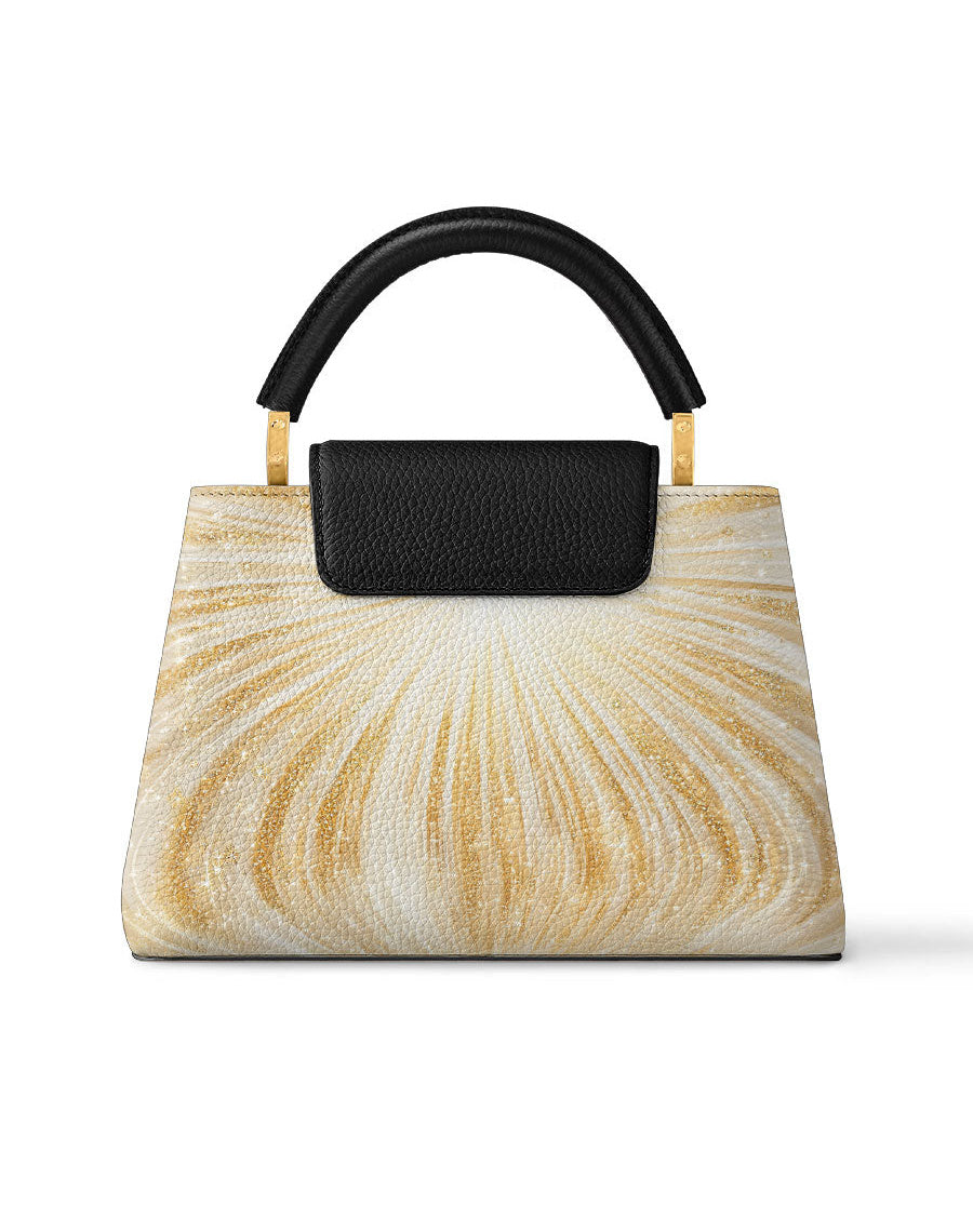 Our Lady’s Eternal Glow Leather Satchel Bag