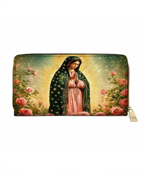 Roses of Guadalupe Leather Wallet Purse
