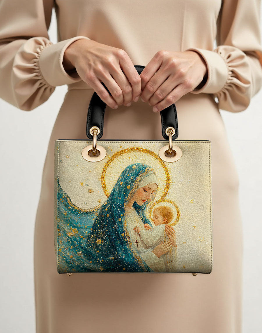 Divine Mother’s Embrace Lady Leather Bag