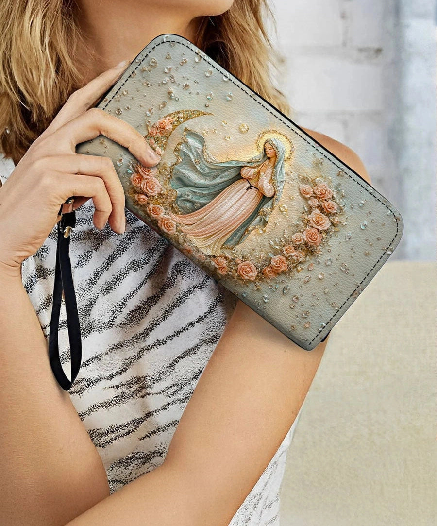 The Crescent of Serenity Leather Wallet Purse