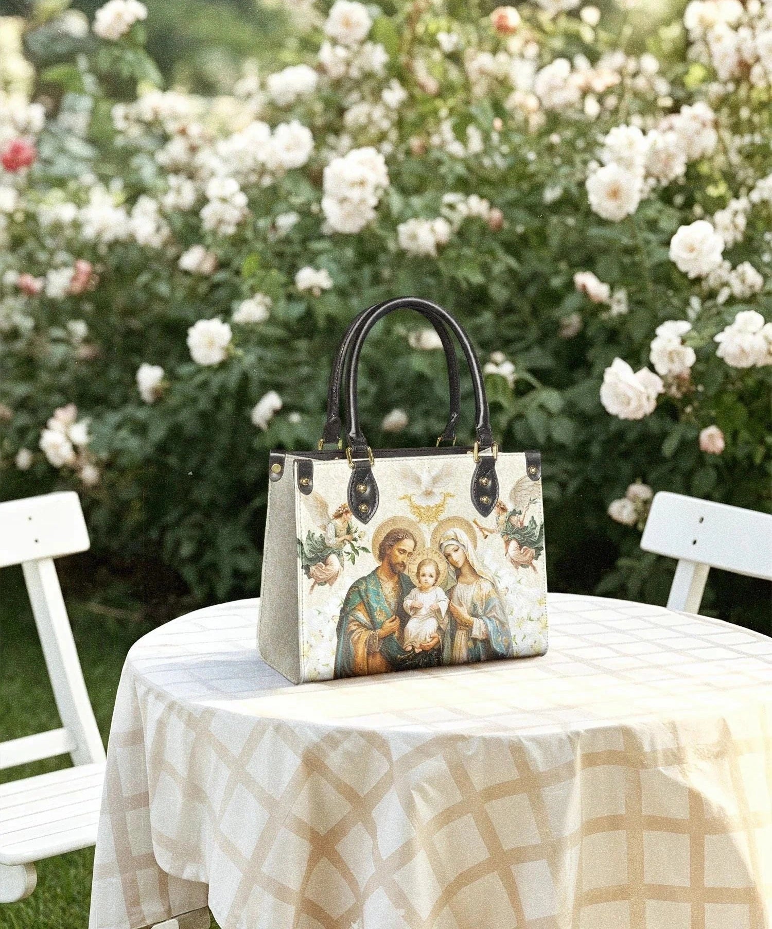 Holy Family Sacred Leather Bag