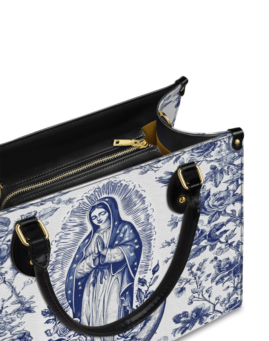 Sacred Serenity Virgin Mary Leather Bag