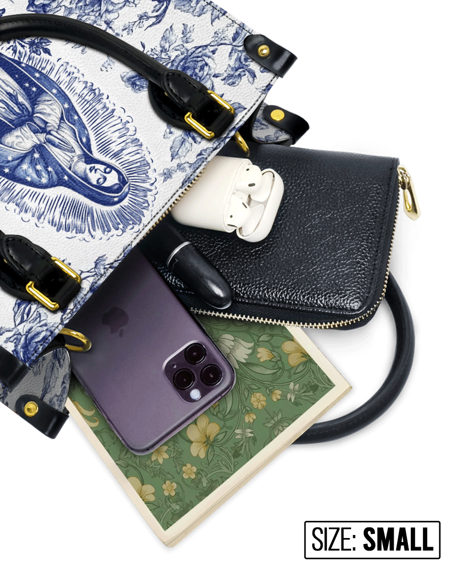 Sacred Serenity Virgin Mary Leather Bag