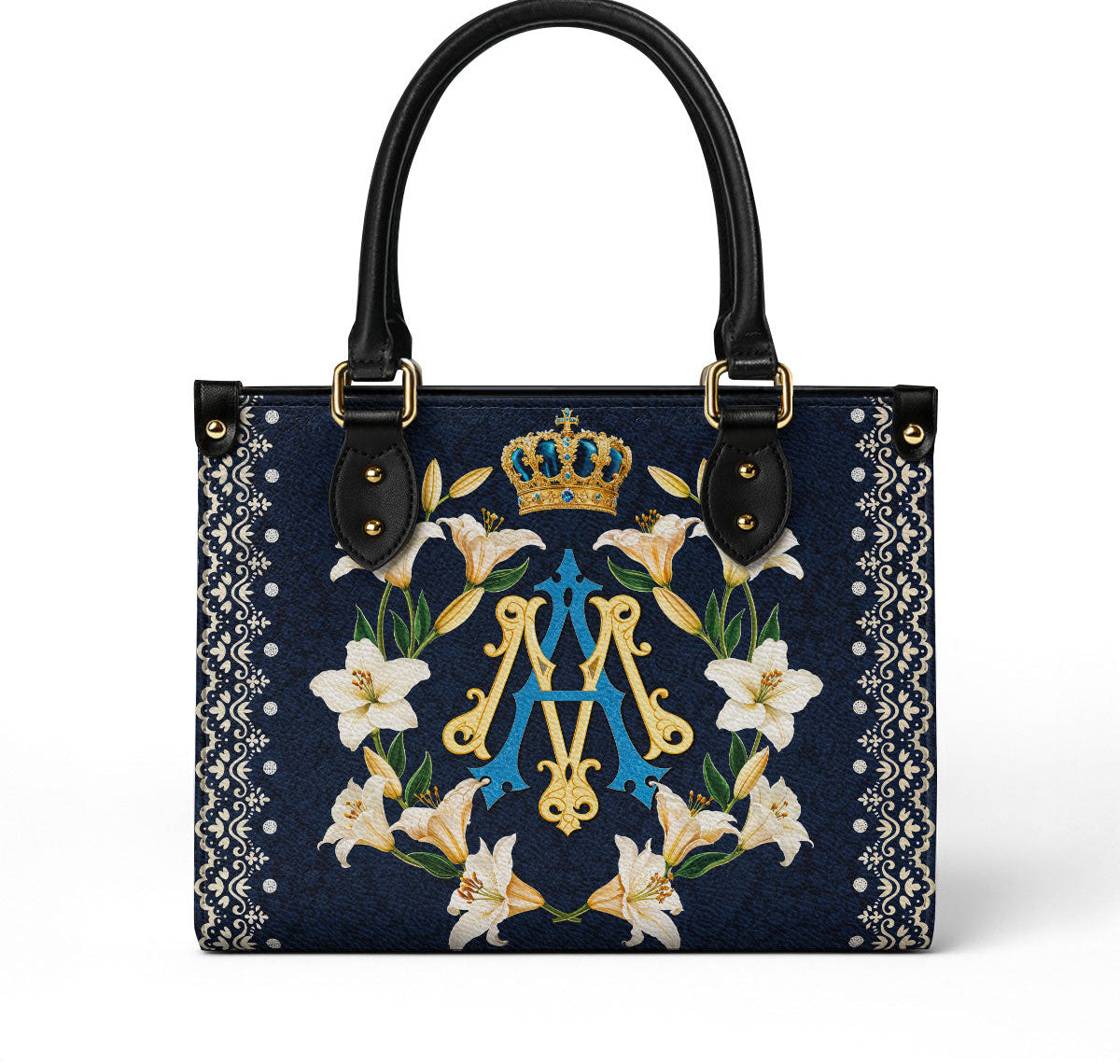 Crown Of Grace Leather Bag
