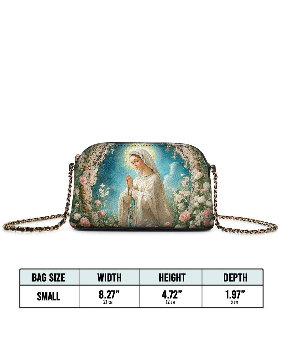 Lady Of Lourdes Leather Crossbody Bag