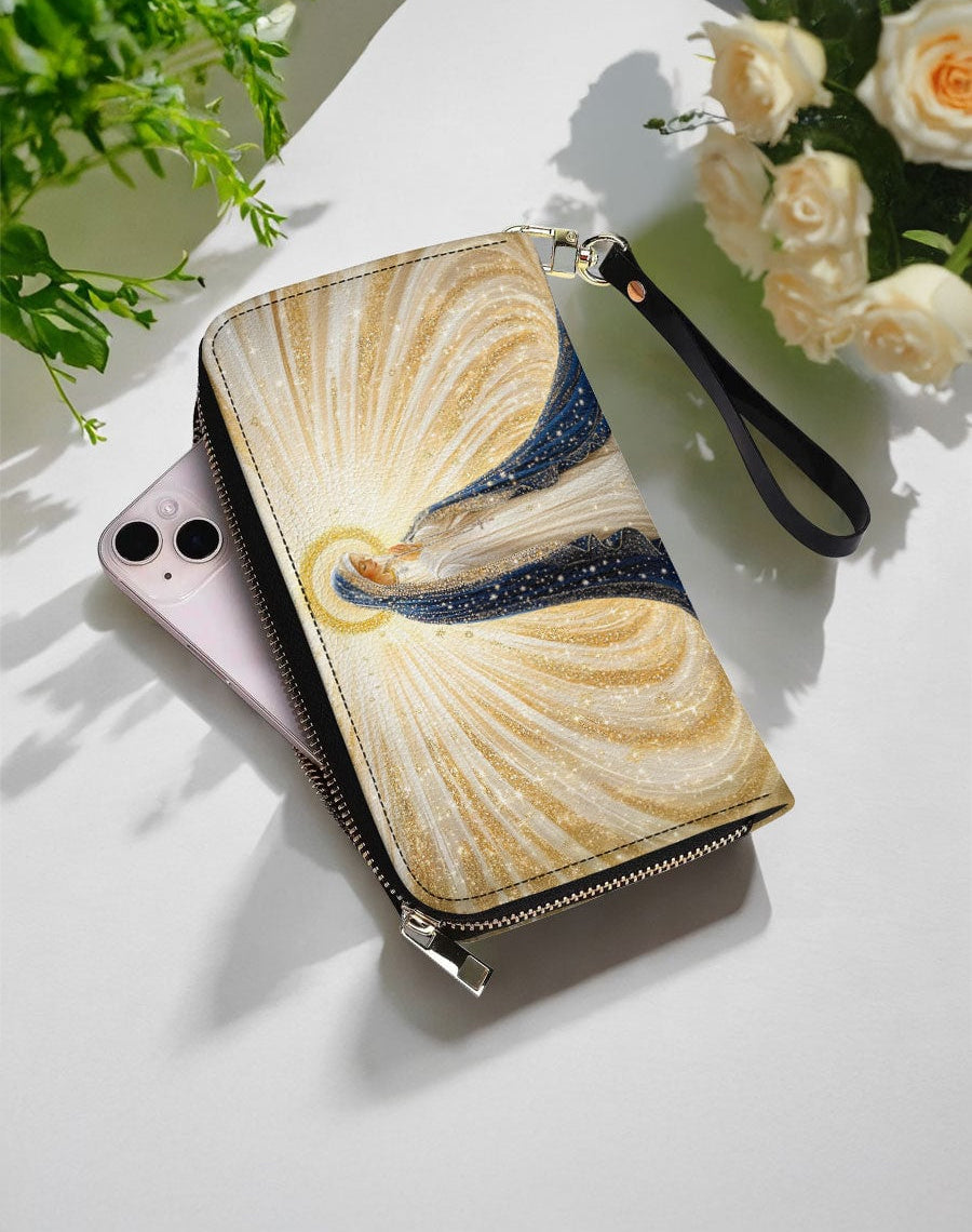 Our Lady’s Eternal Glow Leather Wallet Purse