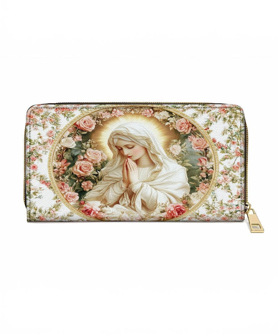 Virgin Mary's Grace Leather Wallet Purse
