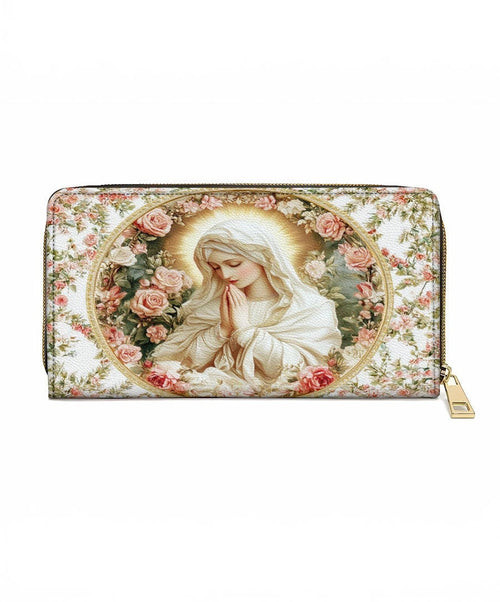Virgin Mary's Grace Leather Wallet Purse