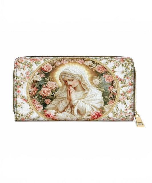 Virgin Mary's Grace Leather Wallet Purse