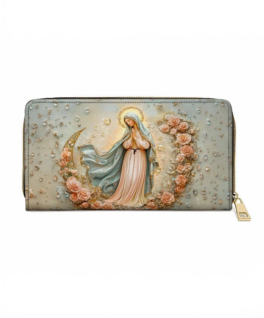 The Crescent of Serenity Leather Wallet Purse