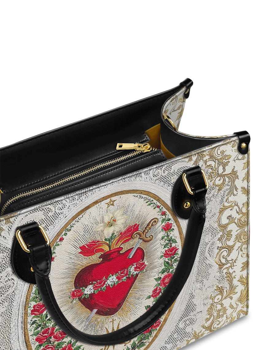Immaculate Heart of Mary Elegance Leather Bag